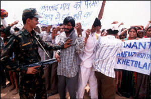 protest in Pokharan in 1998