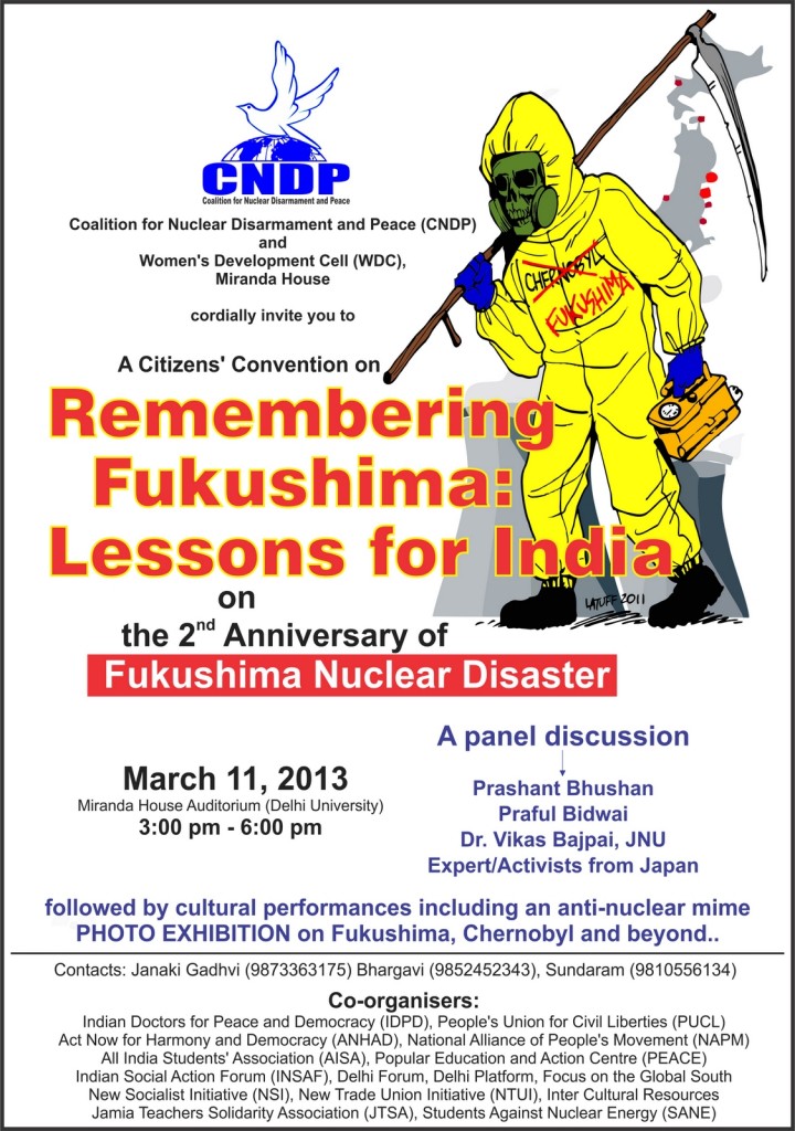 “Remembering Fukushima: Lessons for India”