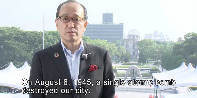 The Peace Declaration delivered by the Mayor of Hiroshima at the Peace Memorial Ceremony which was held on August 6, 2020.